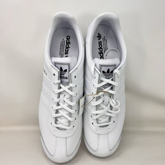 Adidas Originals Samoa Shoes Triple White Men's Size 12 - Picture 5 of 8
